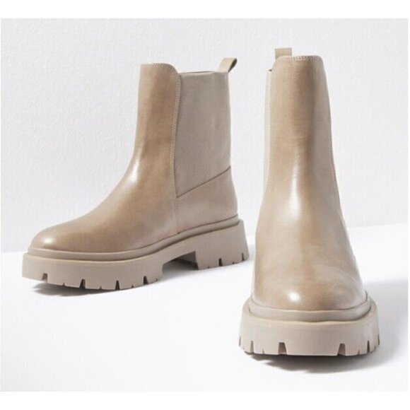 Schutz Billie Casual Moccacino Tan Leather‎ Boot Womens 10 Evereve New - Picture 2 of 4